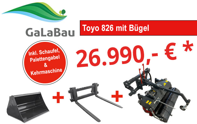 Galabau Aktion 826 mit Kehrmaschine