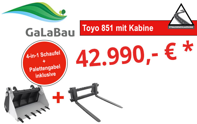 Galabau-Aktion Toyo 851 Kabine
