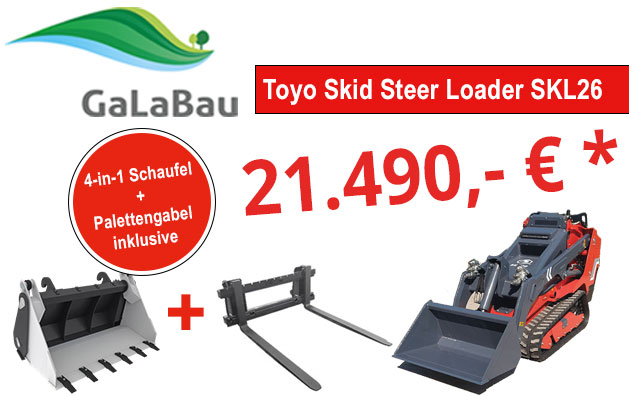 Galabau-Aktion Toyo Skidsteer Loader