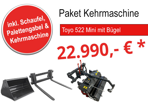 TOYO Winteraktion 522 mit Kehrmaschine