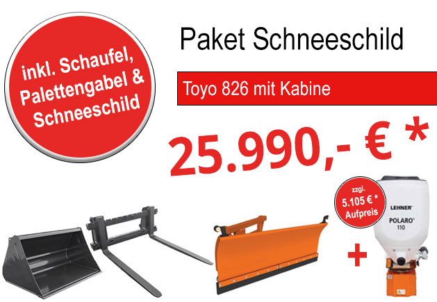 TOYO Winteraktion 826C mit Schneeschild