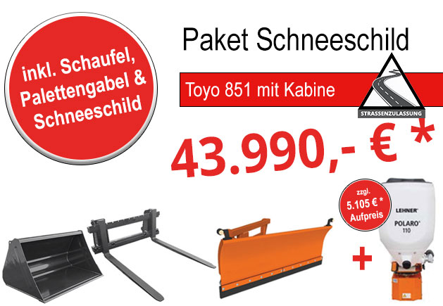 TOYO Winteraktion 851C mit Schneeschild