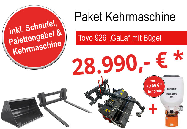 TOYO Winteraktion 926B mit Kehrmaschine